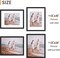 11x14 Picture Frame Set of 10, Display Pictures 8x10 with Mat or 11x14 Without, Multi Photo Frames Collage for Wall Display, Black